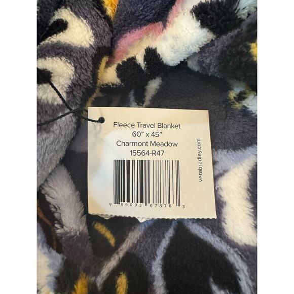 Vera Bradley Convertible Pillow to Blanket Charmont Meadow 45 x 60 Travel NWT - Picture 4 of 5